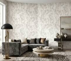 Sala com papel de parede